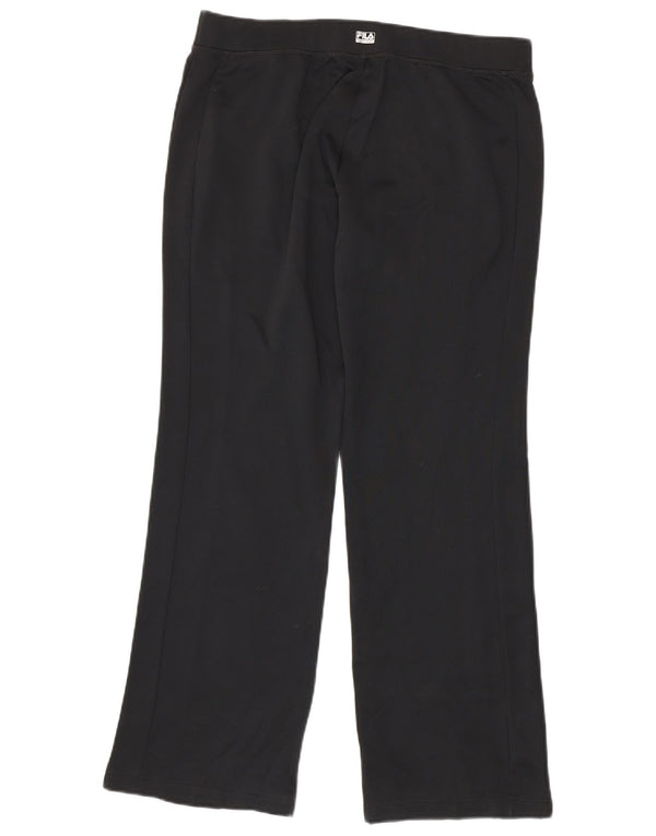Fila Womens Tracksuit Trousers UK 16 Large  Black Polyester