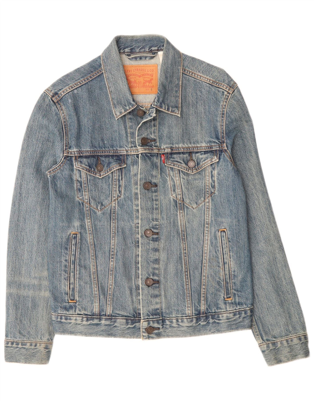 Levi's Mens Denim Jacket UK 36 Small Blue Cotton