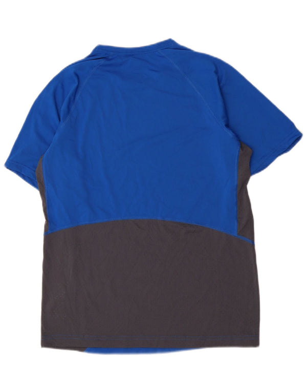 Columbia Mens Omni-Freeze Zero T-Shirt Top Small Blue Colourblock Polyester