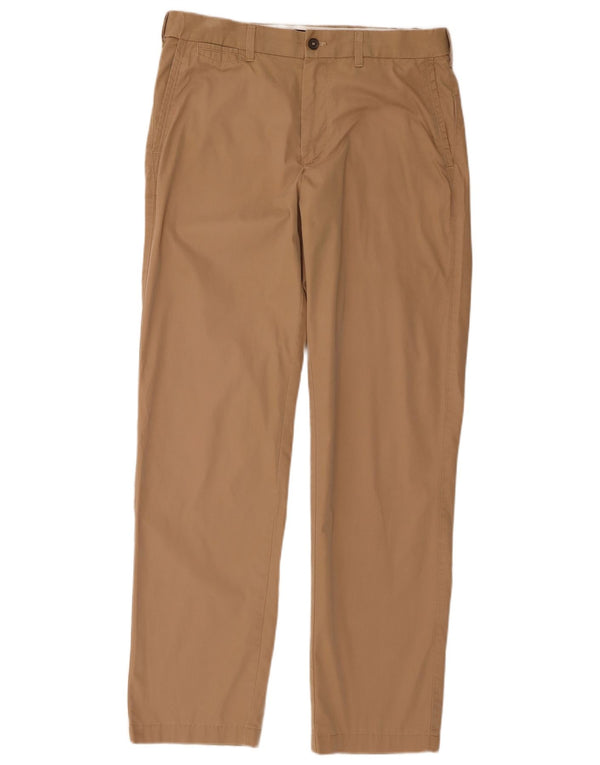 Marks & Spencer Mens Blue Harbour Chino Trousers W34 L33 Beige Cotton