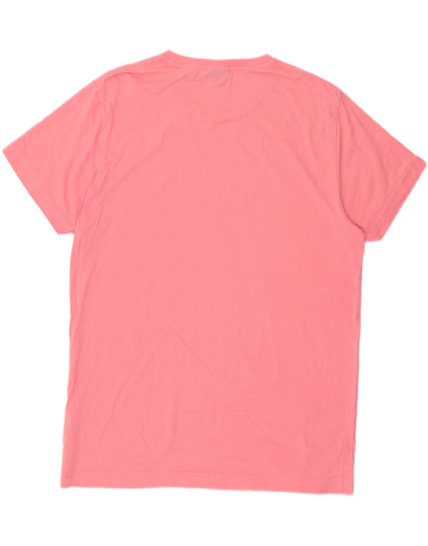 Gant Mens Regular T-Shirt Top Large Pink Cotton