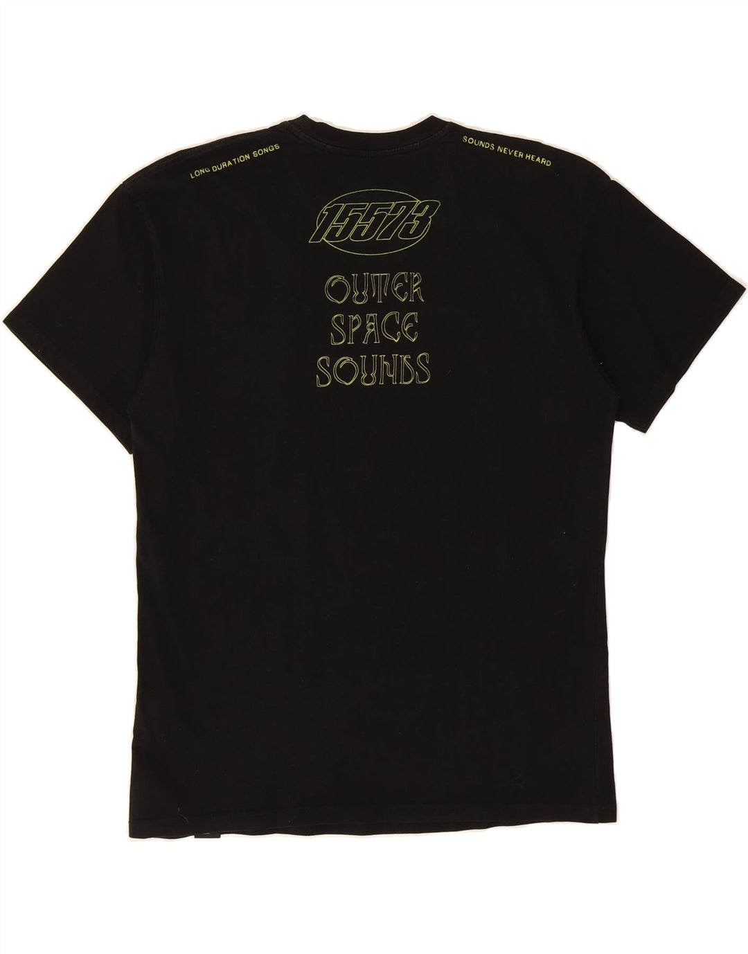 PULL & BEAR Mens Graphic T-Shirt Top Medium Black Cotton Vintage Pull & Bear and Second-Hand Pull & Bear from Messina Hembry 
