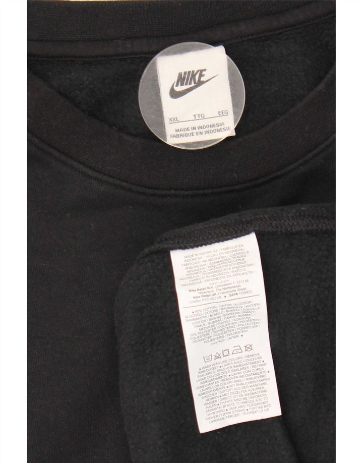 Nike Mens Sweatshirt Jumper 2XL Black Cotton