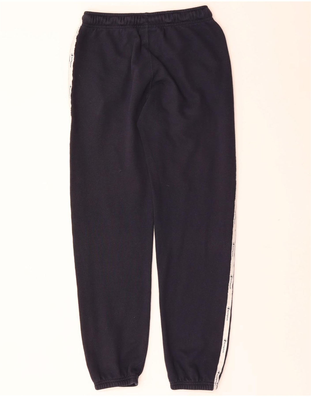 CHAMPION Boys Tracksuit Trousers Joggers 11-12 Years Large Navy Blue