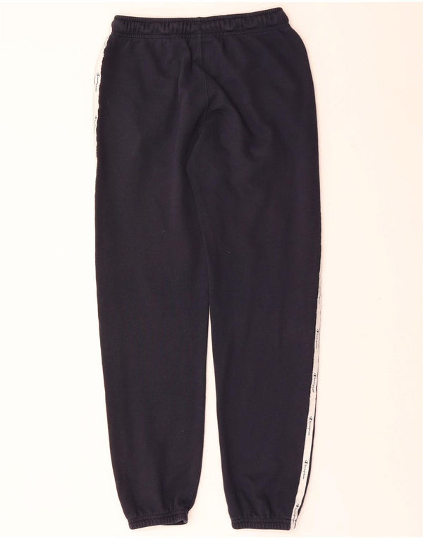 CHAMPION Boys Tracksuit Trousers Joggers 11-12 Years Large Navy Blue