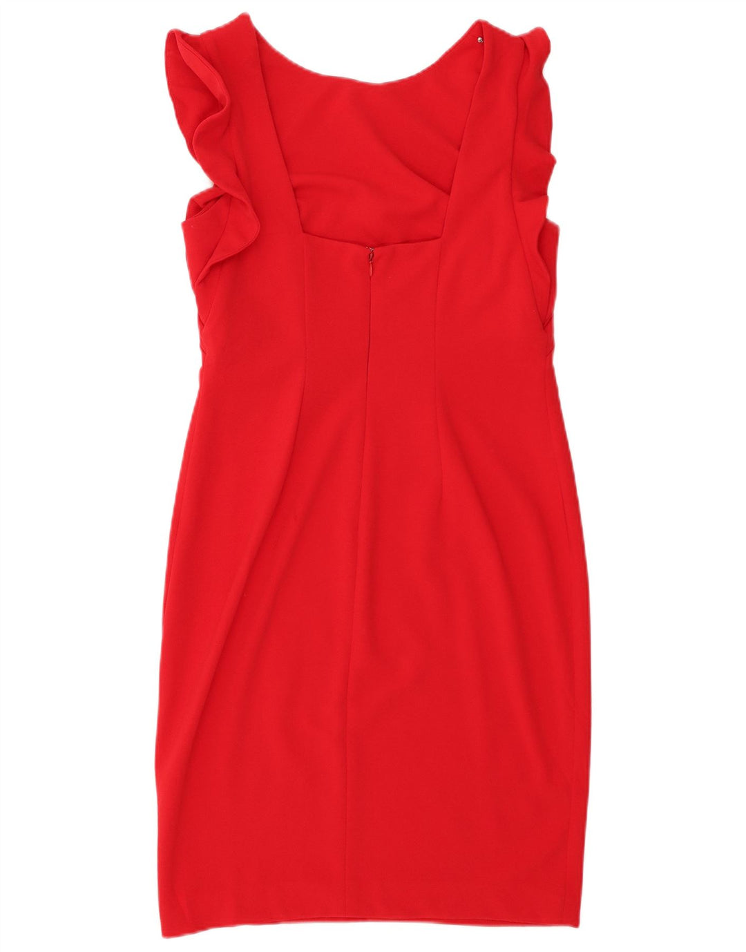 Calvin Klein Womens Sleeveless Sheath Dress UK 10 Small Red Polyester