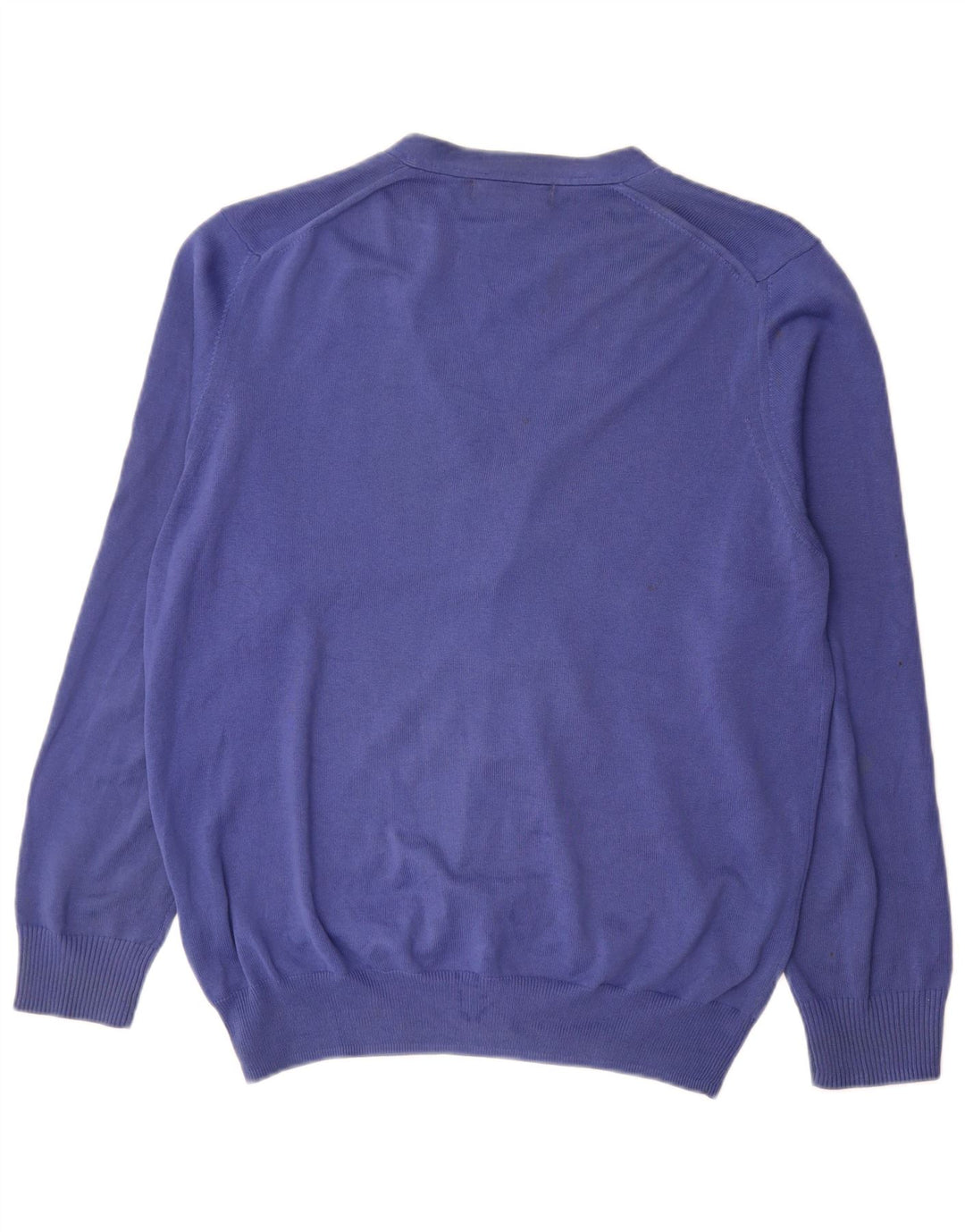 Zara Mens Cardigan Sweater Large Blue