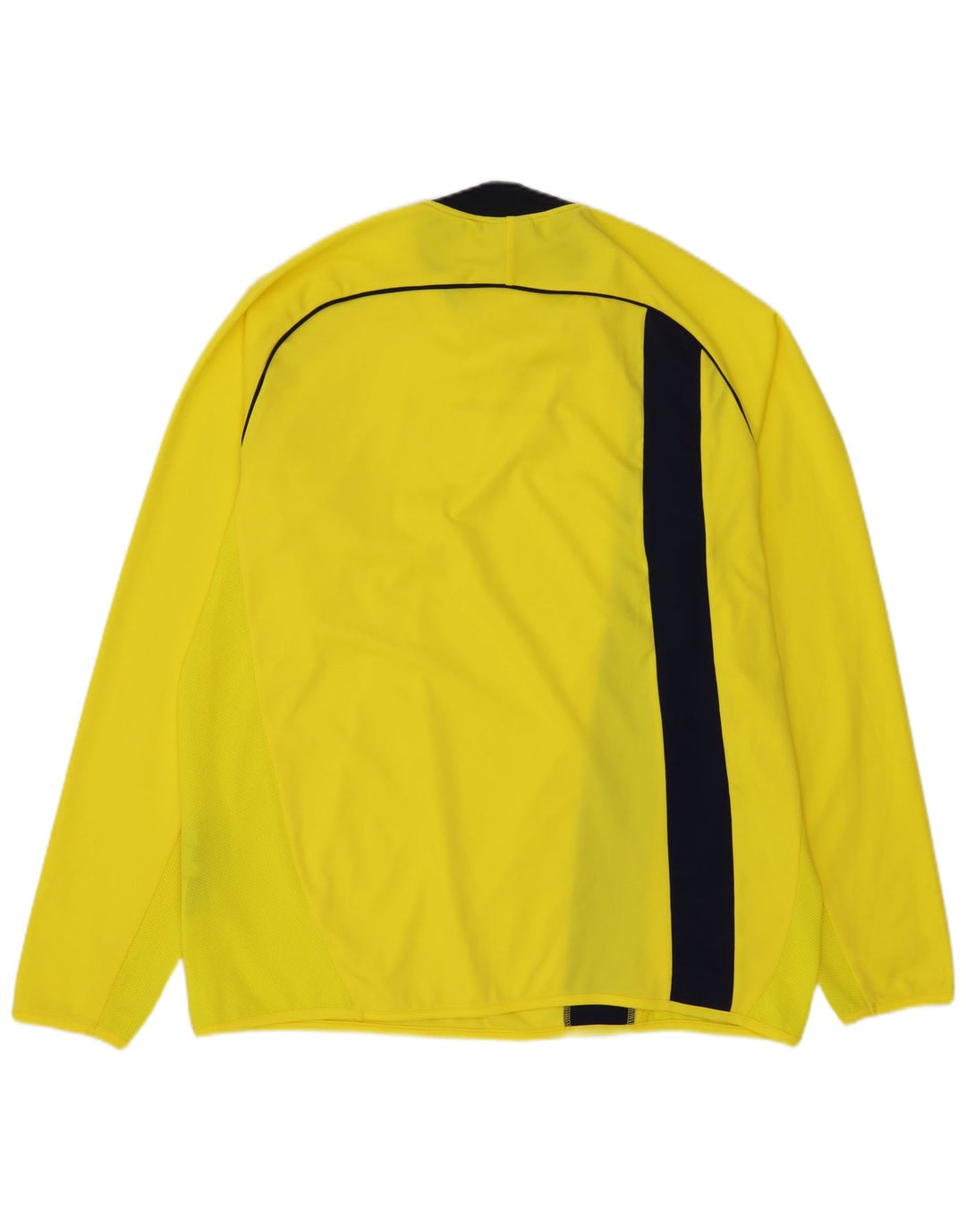 DIADORA Mens Top Long Sleeve Large Yellow Colourblock Polyester