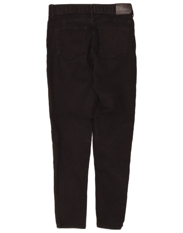 Dkny Womens Skinny Jeans W28 L28 Black Cotton