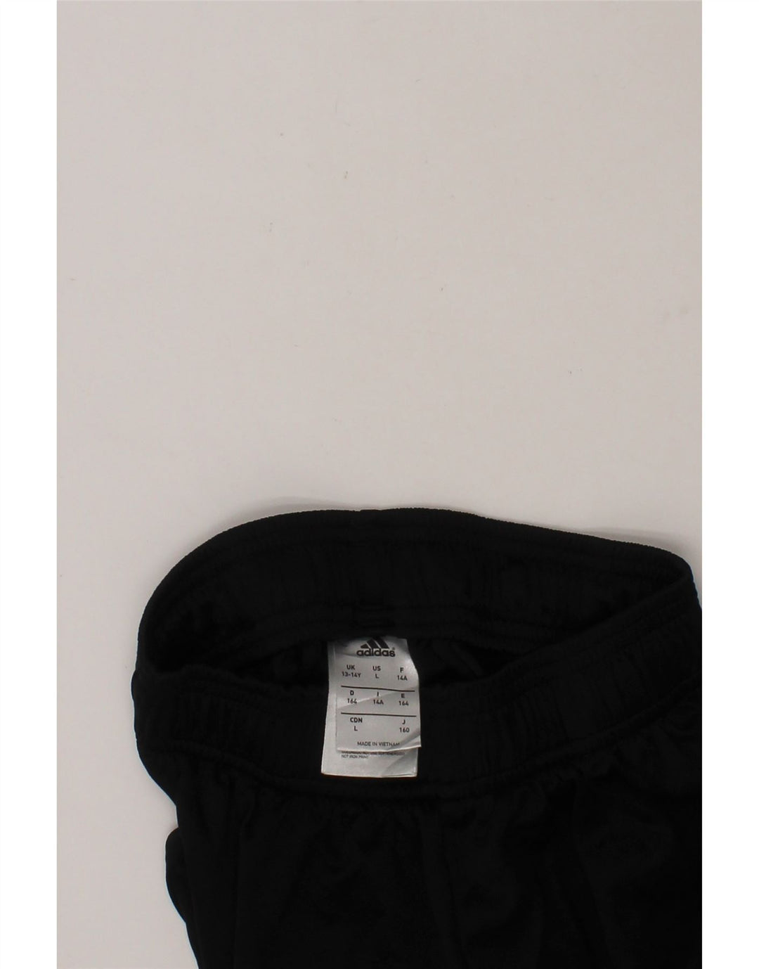 ADIDAS Boys Sport Shorts 13-14 Years Black Polyester Vintage Adidas and Second-Hand Adidas from Messina Hembry 