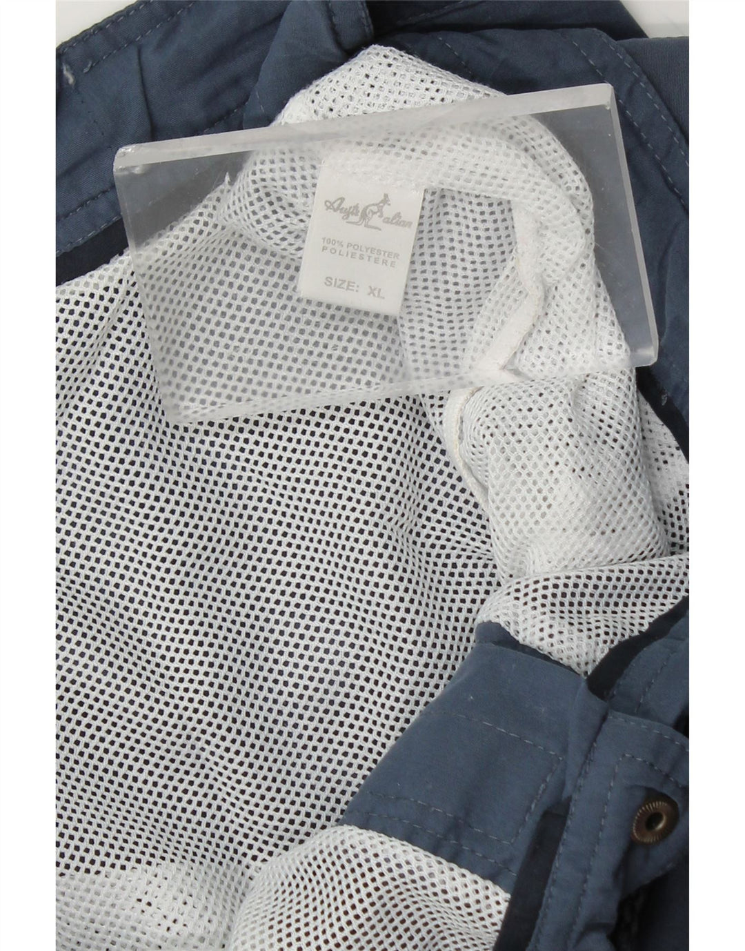 AUSTRALIAN L'ALPINA Mens Graphic Sport Shorts XL  Navy Blue Polyester