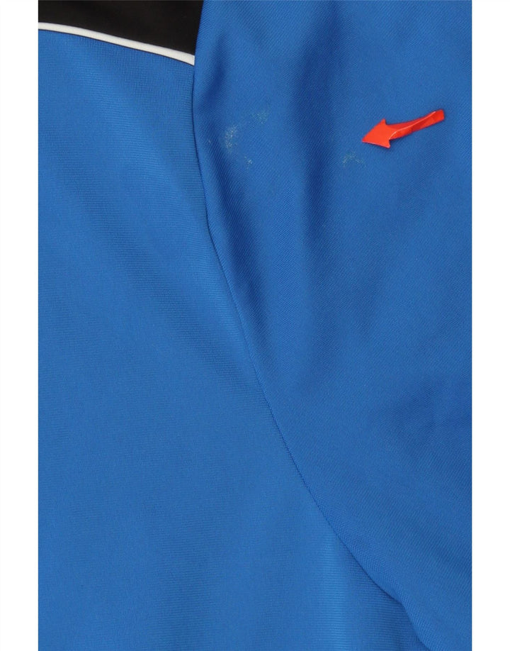 Puma Mens Tracksuit Top Jacket Large Blue Colourblock Polyester