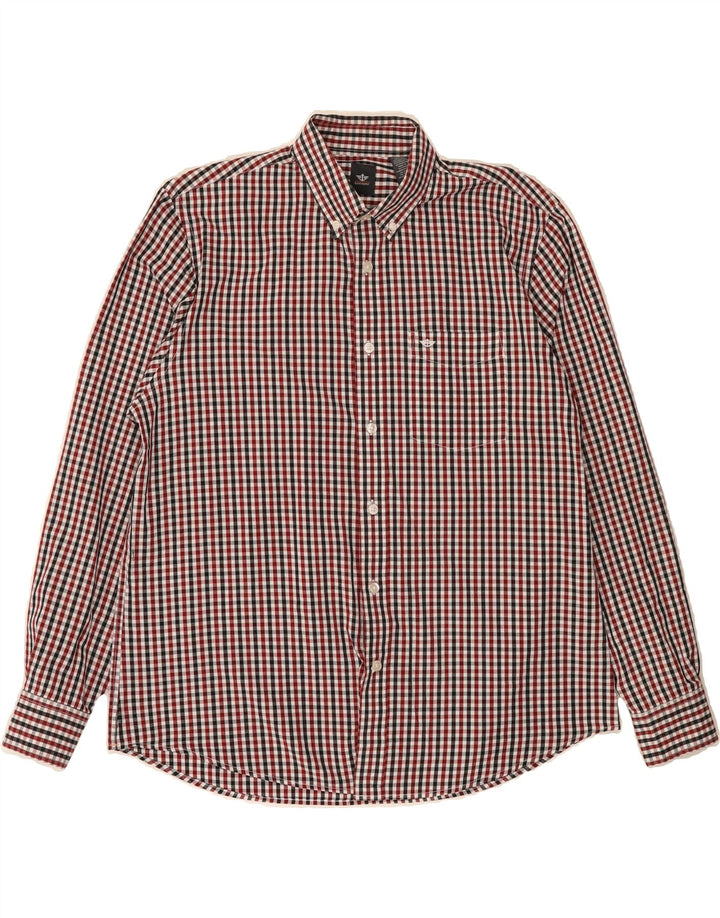 DOCKERS Mens Shirt Large Multicoloured Gingham Cotton Vintage Dockers and Second-Hand Dockers from Messina Hembry 