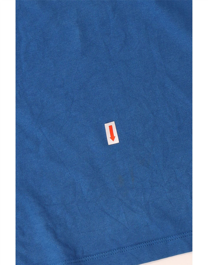 Jack Wolfskin Womens Graphic T-Shirt Top UK 22/24 2XL Blue Cotton