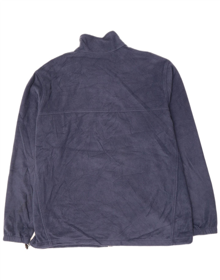 Columbia Mens Fleece Jacket UK 44 2XL Navy Blue Polyester