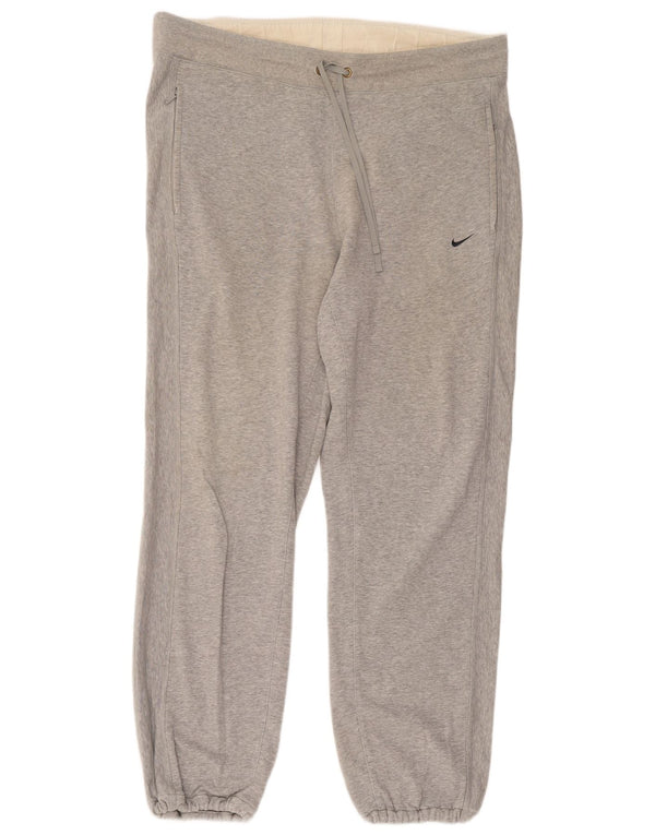 Nike Mens Tracksuit Trousers Joggers XL Grey Flecked Cotton