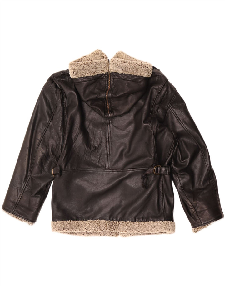 Henry Cottons Womens Hooded Oversized Jacket IT 42 Medium Black