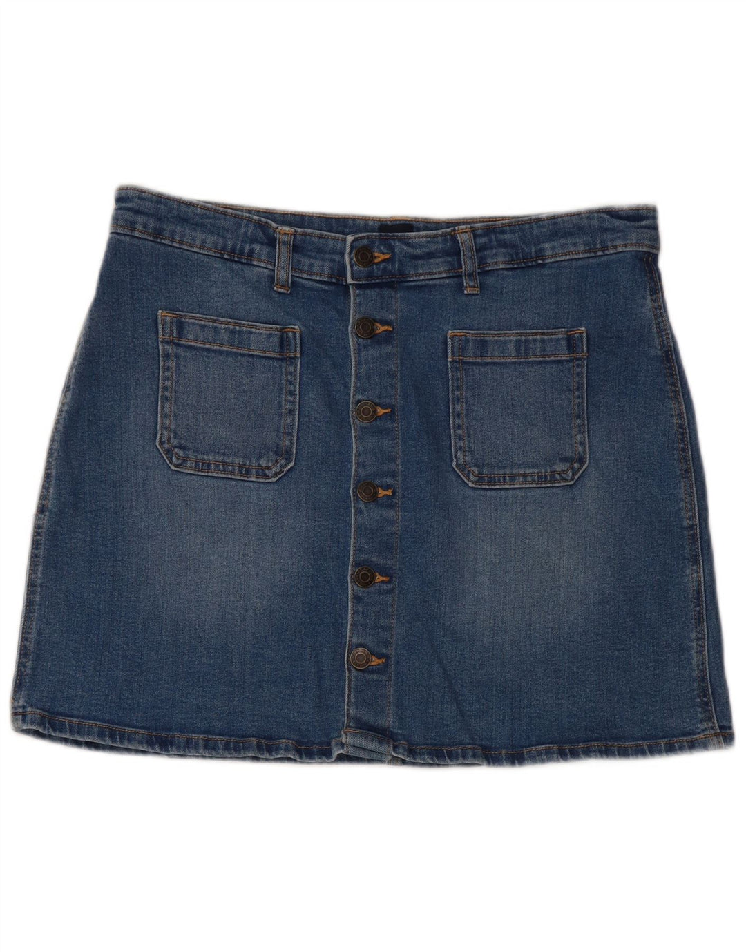 Gap Womens Mini Denim Skirt UK 16 Large W34 Blue Cotton