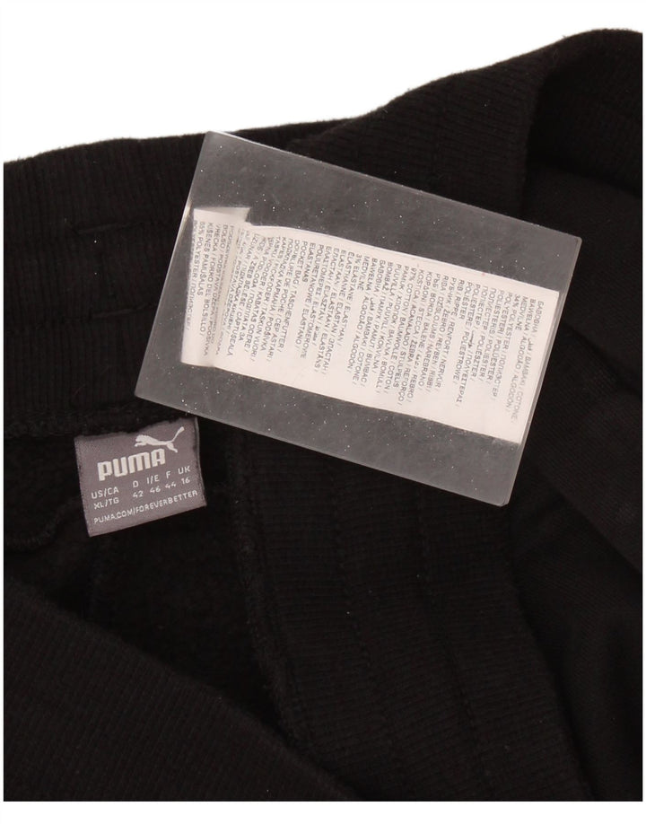 PUMA Womens Tracksuit Trousers Joggers UK 16 Large Black Cotton