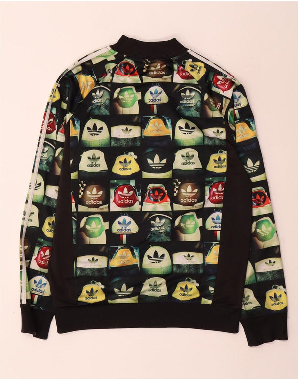 Adidas Mens Graphic Tracksuit Top Jacket Large Multicoloured Polyester