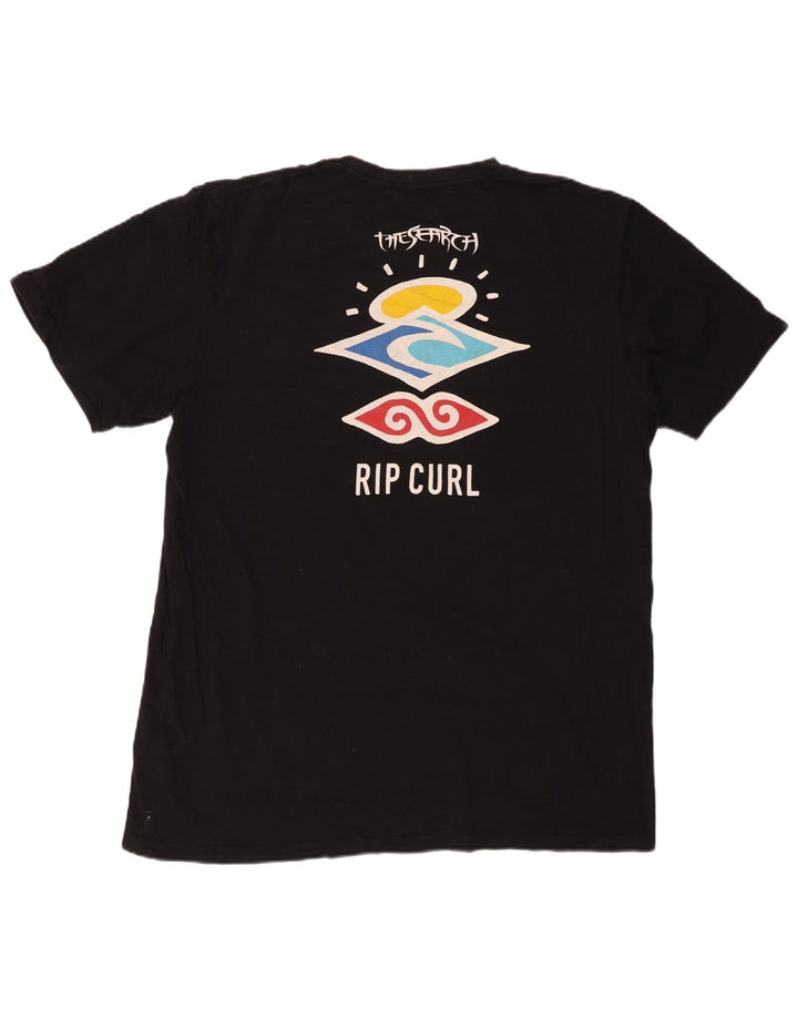 RIP CURL Mens Standard Fit Graphic T-Shirt Top 2XL Black Cotton
