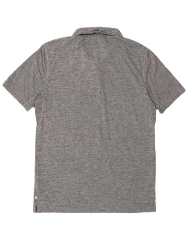 Calvin Klein Mens Golf Polo Shirt Small Grey Flecked Polyester