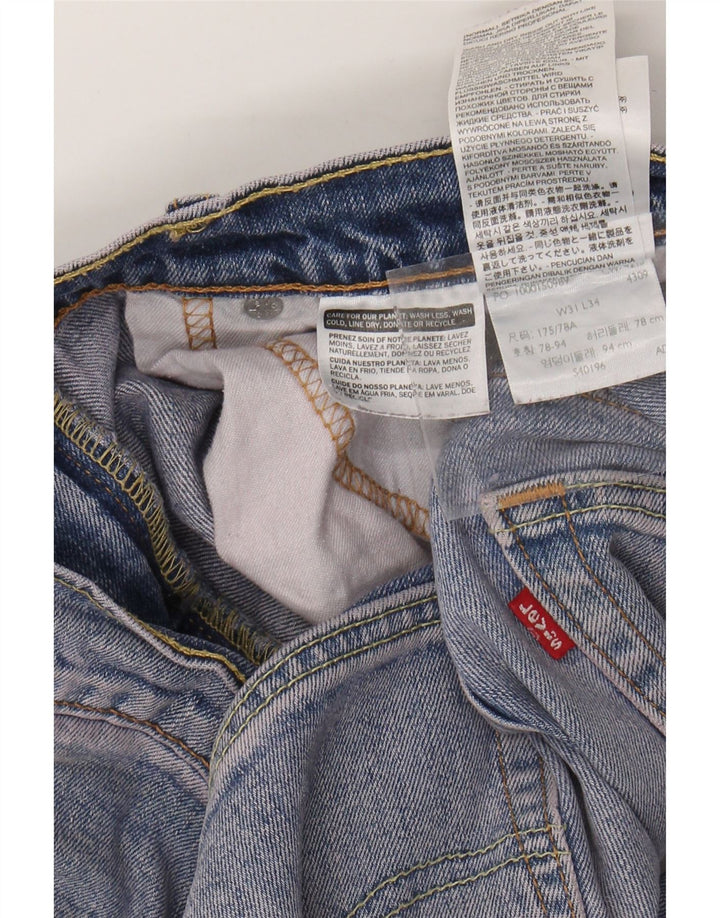 LEVI'S Mens Slim Jeans W31 L34 Blue Cotton