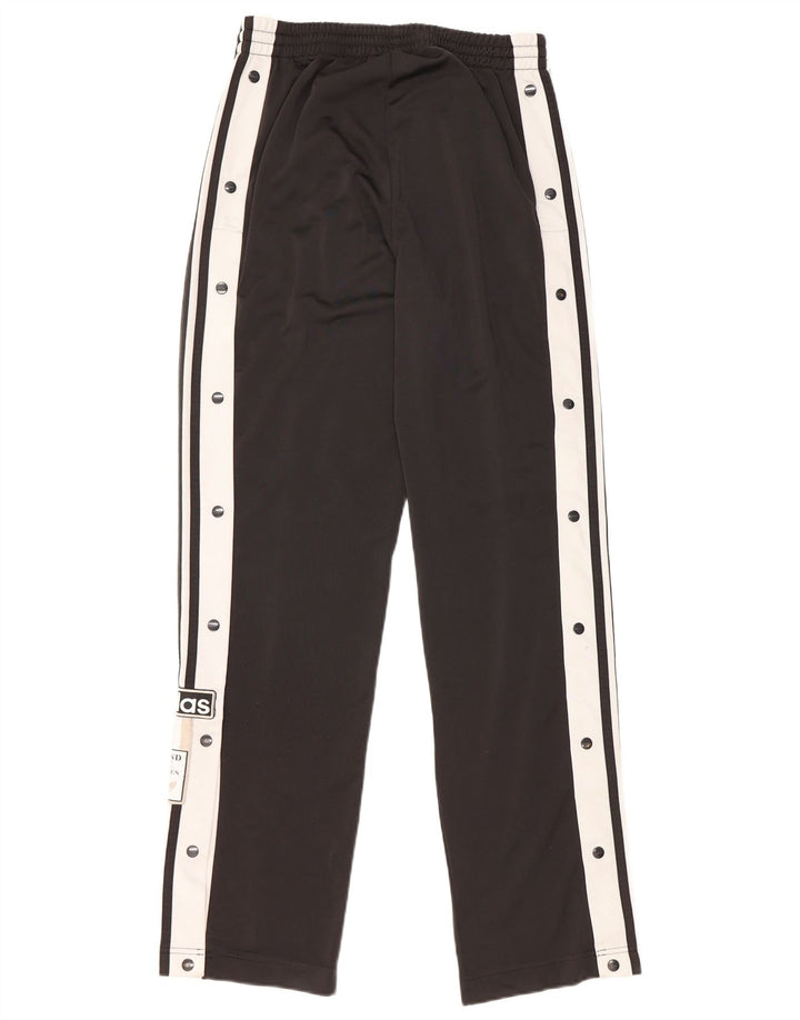 ADIDAS Womens Graphic Tracksuit Trousers UK 10 Small Black Colourblock