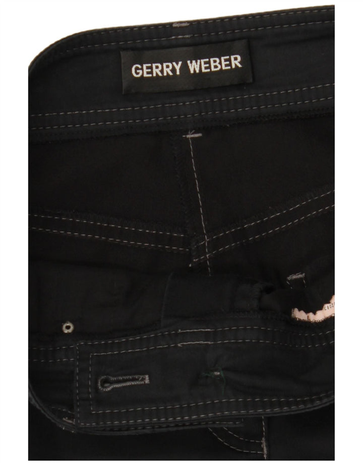 GERRY WEBER Womens Straight Cropped Trousers W30 L23 Black