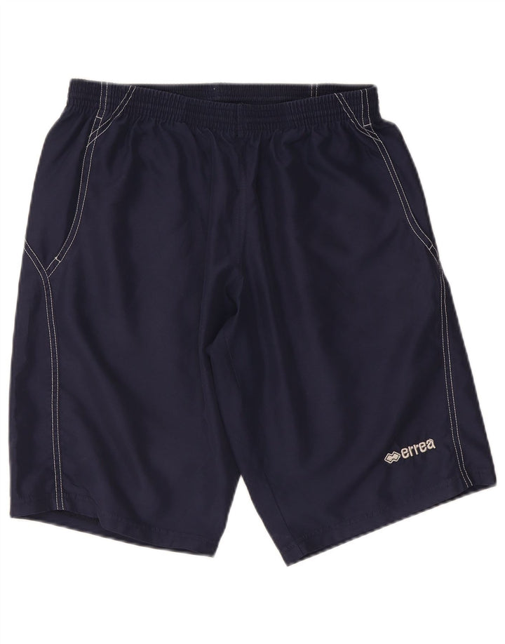 Errea Mens Sport Shorts Large Navy Blue Polyester Sports
