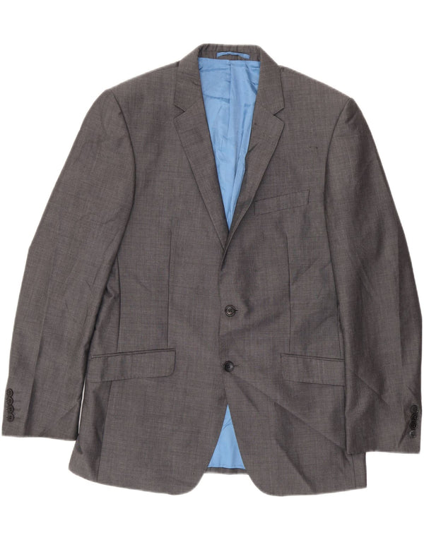 MARKS & SPENCER Mens Autograph 2 Button Blazer Jacket UK 40 Medium Grey
