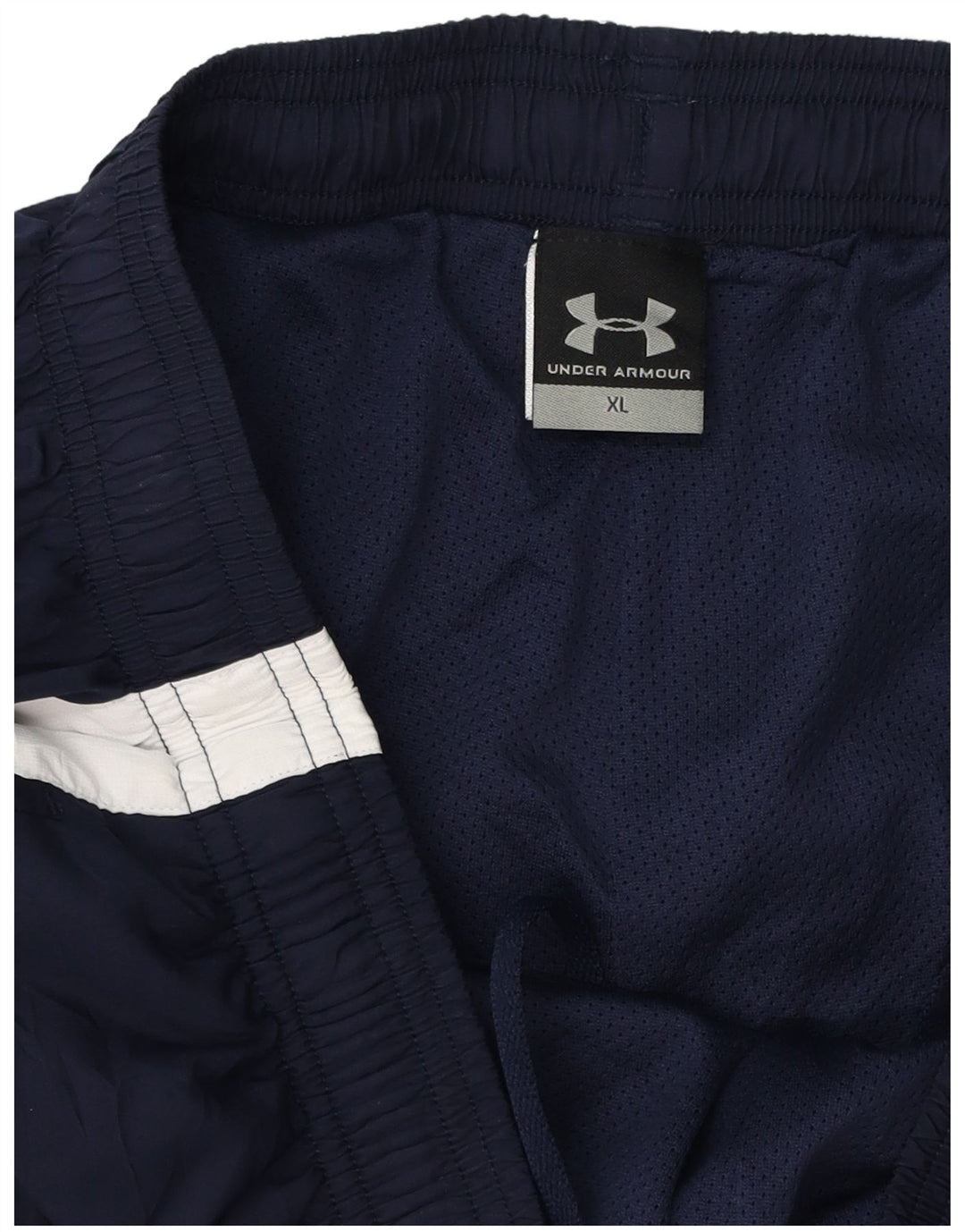 Under Armour Mens Tracksuit Trousers XL  Navy Blue Colourblock Polyester