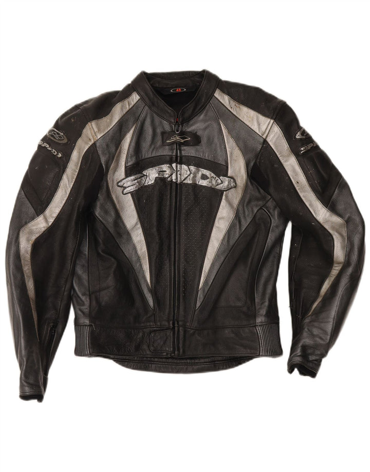 Spidi Mens Motorcycle Graphic 2 Piece Set Size 48 Medium Black Leather