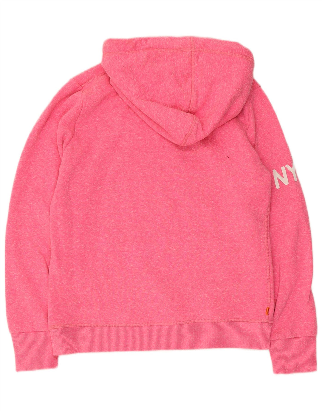 Superdry Womens Graphic Hoodie Jumper UK 14 Medium Pink Polyester