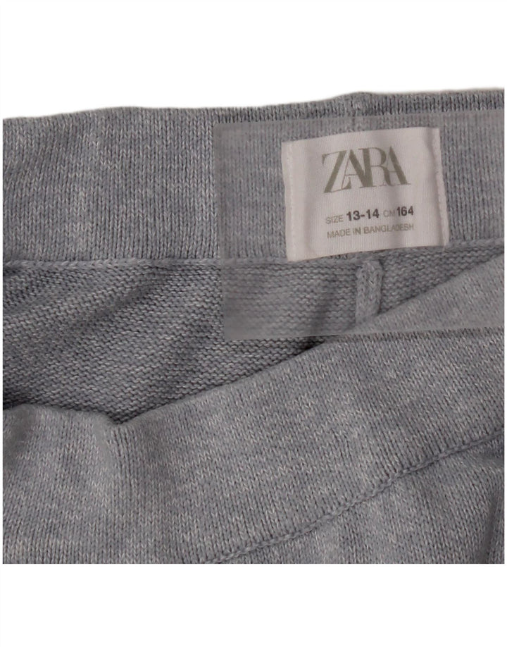 ZARA Girls Tracksuit Trousers 13-14 Years Grey