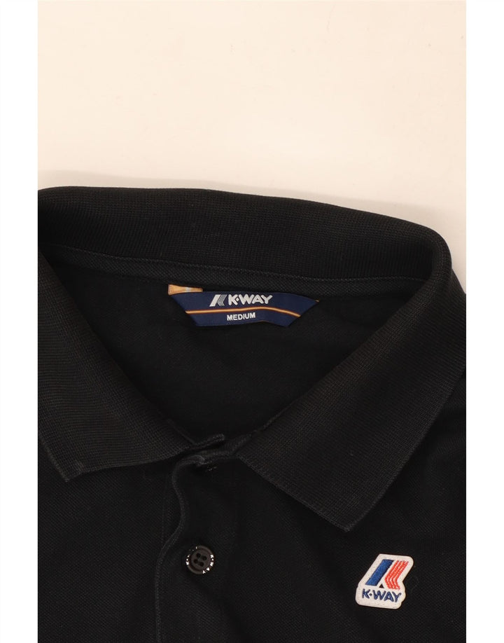 K-Way Mens Polo Shirt Medium Black
