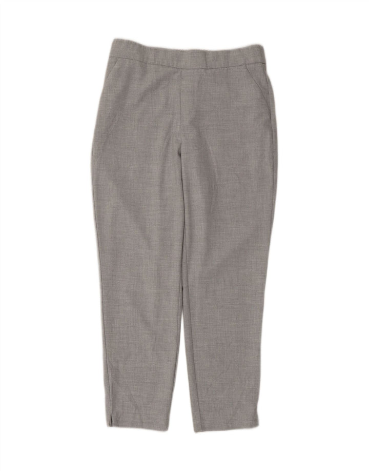 ZARA Womens Tapered Cropped Trousers Medium W30 L25 Grey Vintage Zara and Second-Hand Zara from Messina Hembry 