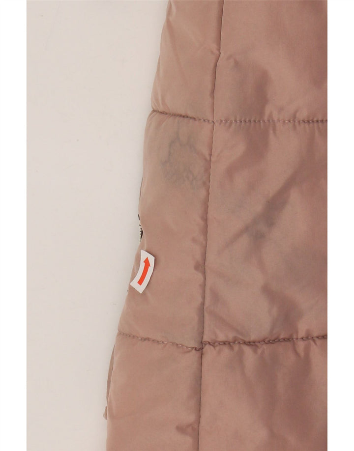 KHUJO Womens Oversized Hooded Padded Coat UK 6 XS Pink Polyester