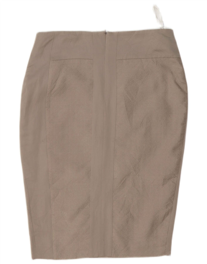 Marks & Spencer Womens Autograph Pencil Skirt UK 12 Medium W32 Grey