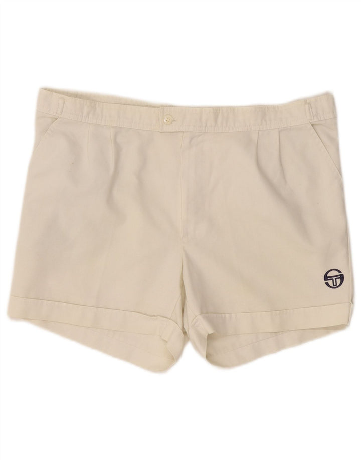 SERGIO TACCHINI Womens Chino Shorts W36 Large  Off White