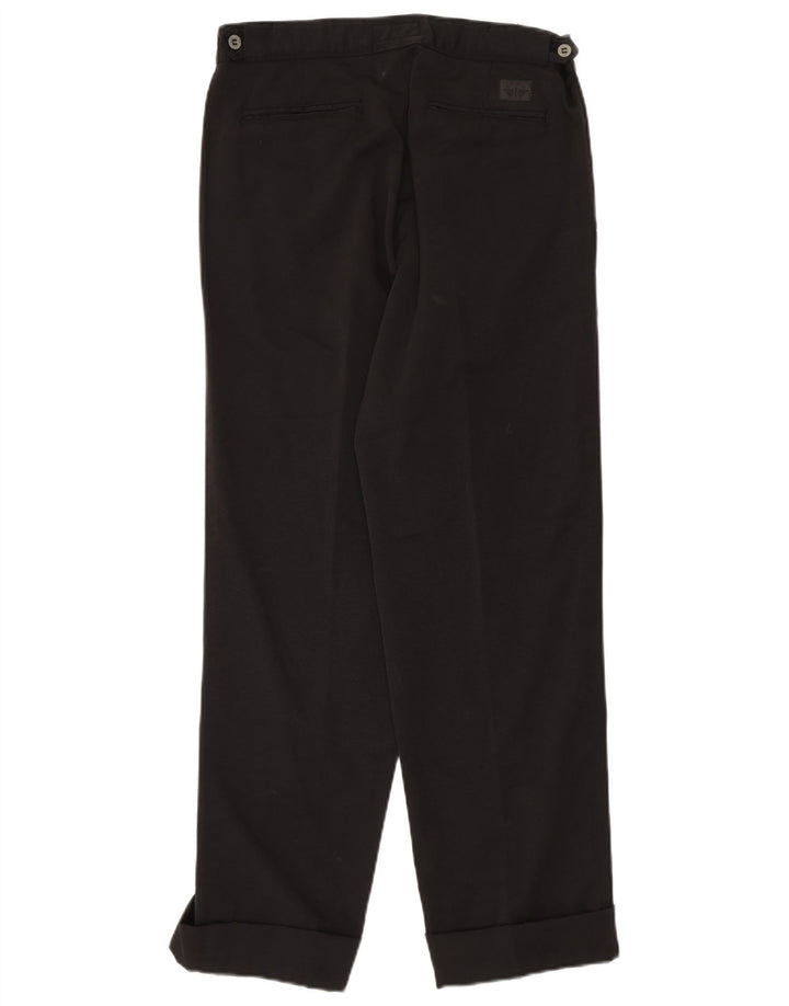DOCKERS Mens Khakis Straight Chino Trousers W33 L30 Black Cotton