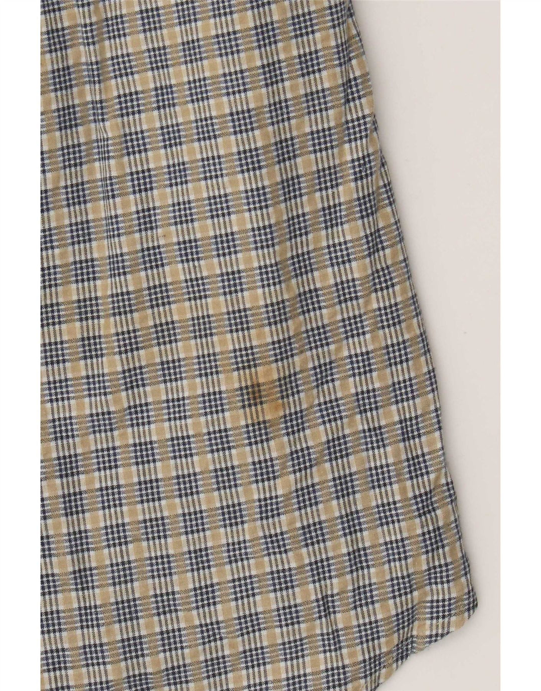 Timberland Mens Shirt Large Beige Check Cotton
