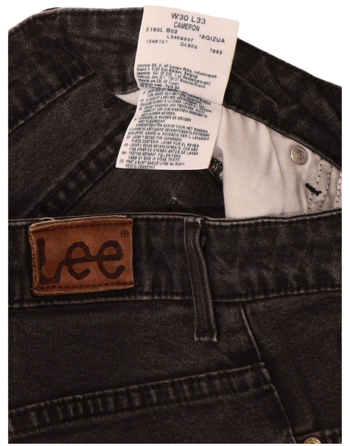 Lee Womens Cameron Straight Jeans W30 L28 Black Cotton
