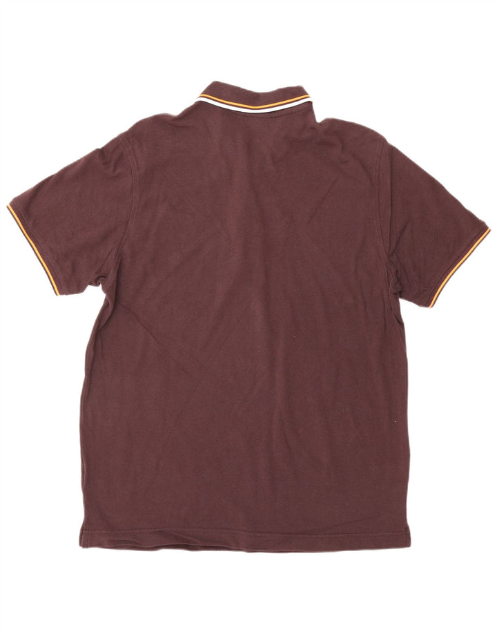 LOTTO Mens Polo Shirt Large Burgundy