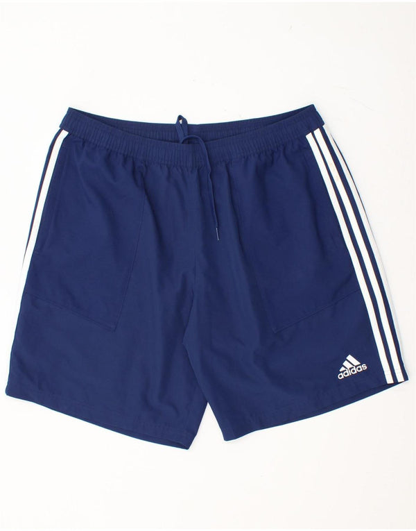 ADIDAS Mens Climalite Sport Shorts XL  Navy Blue Polyester