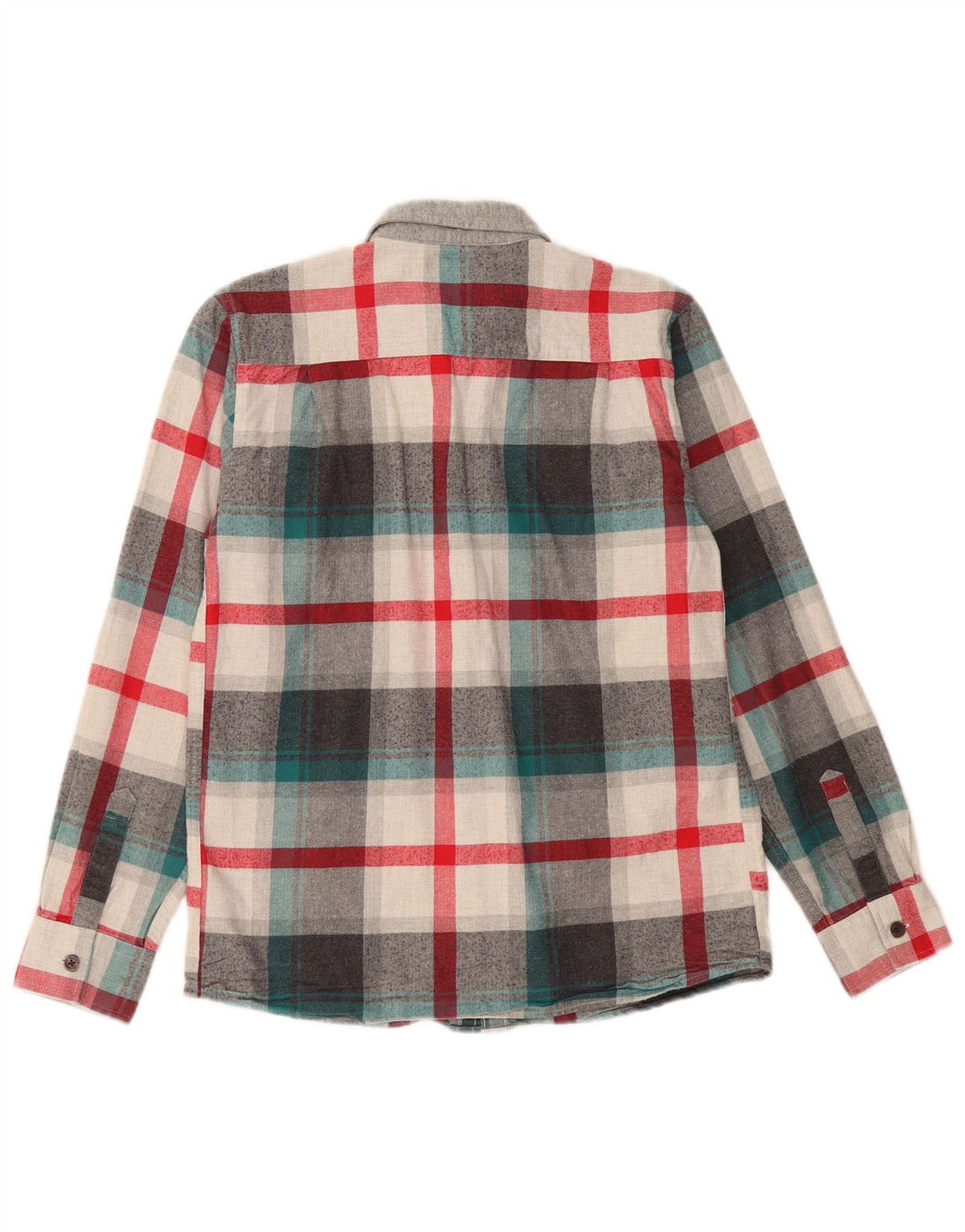 Ted Baker Boys Flannel Shirt 12-13 Years Grey Plaid Cotton