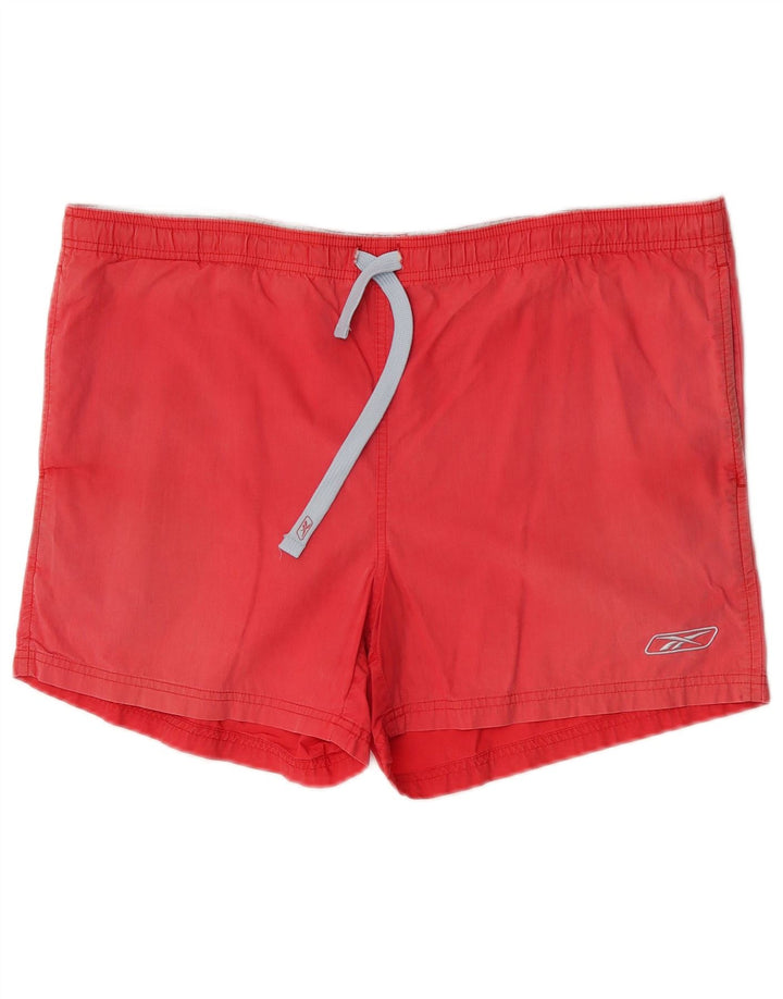 Reebok Mens Swimming Shorts Medium Red Polyester Sports