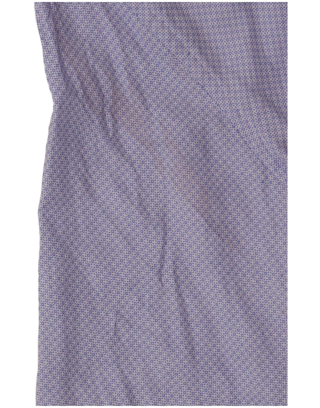 Dack's Mens Slim Fit Shirt Large Blue Argyle/Diamond Cotton