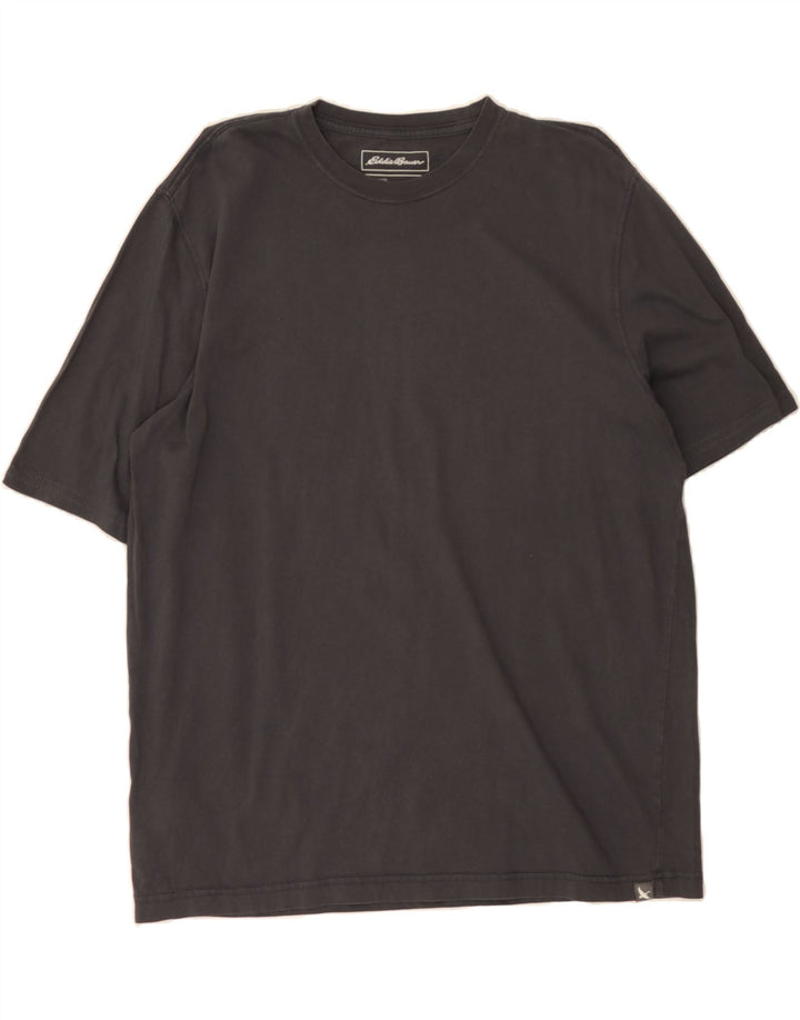 EDDIE BAUER Mens T-Shirt Top Large Grey Cotton Vintage Eddie Bauer and Second-Hand Eddie Bauer from Messina Hembry 