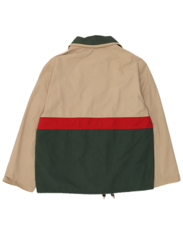 Stormy Sea Mens Utility Jacket UK 36 Small Beige Colourblock Polyester